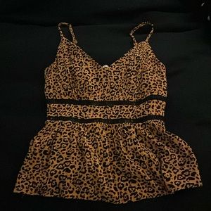 cheetah print tank top